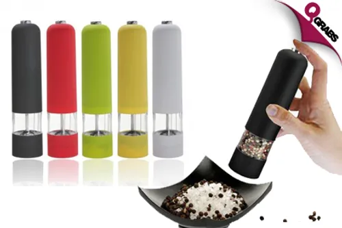 From QR49, Add Some Zest with an Electronic Spice Grinder! (Up to QR222 Value)